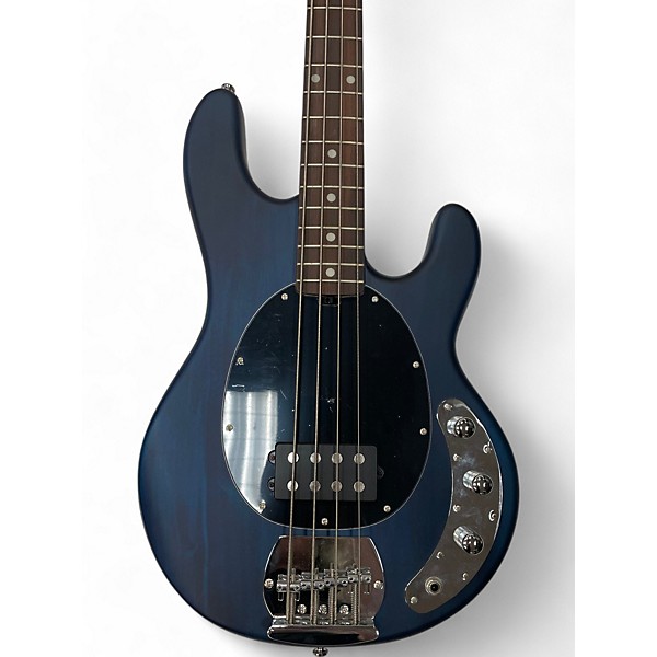 Used Sterling by Music Man Used Sterling by Music Man Ray4 Blue Electric Bass Guitar