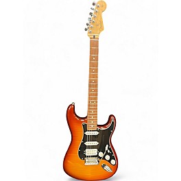 Used Fender Player Plus Stratocaster HSS 2 Tone Sunburst Solid Body Electric Guitar