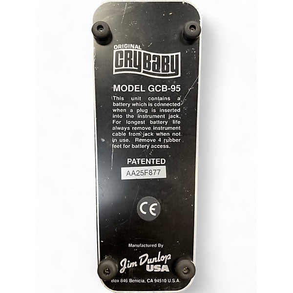 Used Dunlop Used Dunlop GCB95 Original Crybaby Wah Effect Pedal