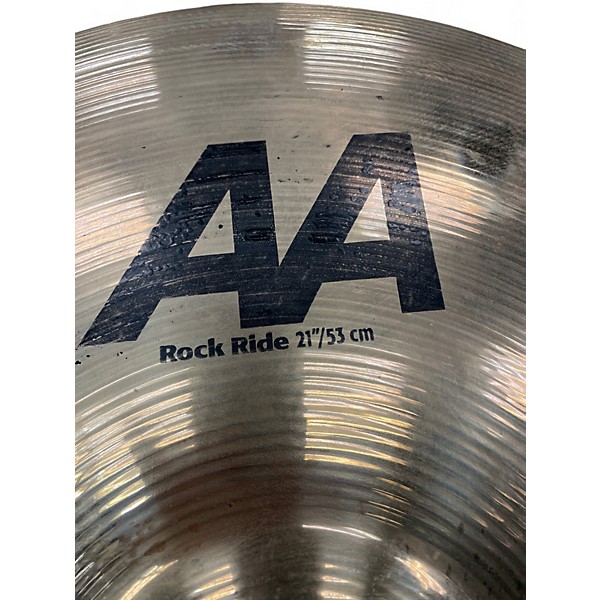 Used SABIAN Used SABIAN 21in AA Rock Ride Brilliant Cymbal