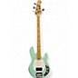 Used Sterling by Music Man Ray4 Turquoise Electric Bass Guitar thumbnail