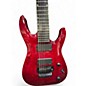 Used Jackson X SERIES SOLOIST 7 STRING Trans Red Solid Body Electric Guitar