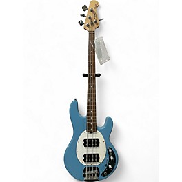 Used Sterling by Music Man Ray4 Blue Electric Bass Guitar