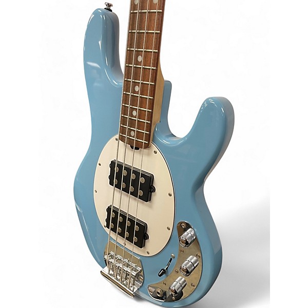 Used Sterling by Music Man Ray4 Blue Electric Bass Guitar