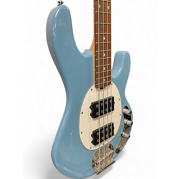 Used Sterling by Music Man Ray4 Blue Electric Bass Guitar