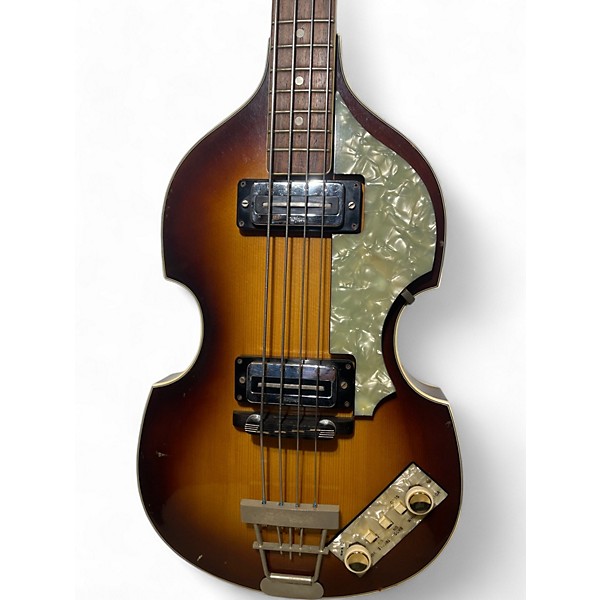 Vintage 1960 Hofner 500/1 Sunburst Electric Bass Guitar