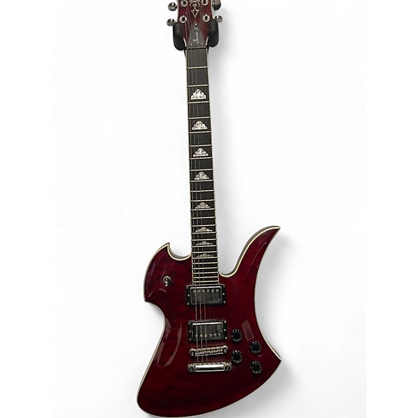 Used B.C. Rich Pro X Custom Special X3 Mockingbird Wine Red Solid Body Electric Guitar