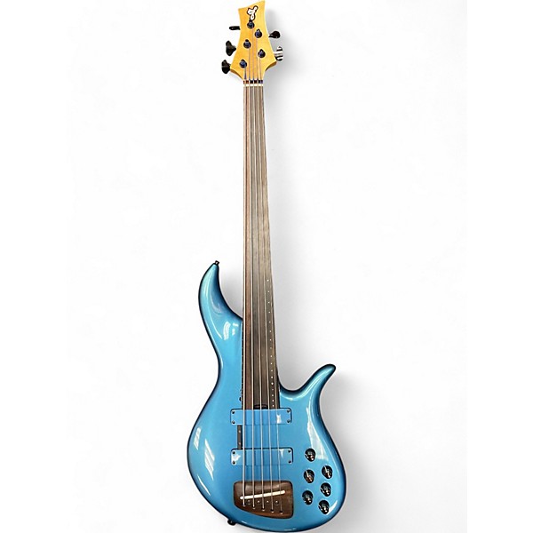 Used F Bass AC5 Blue Agave Electric Bass Guitar