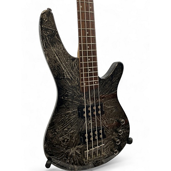 Used Ibanez SRX420 Black and Silver Electric Bass Guitar