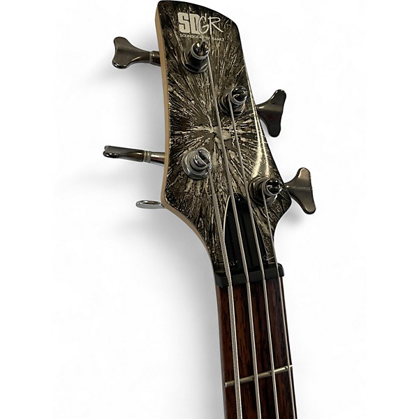 Used Ibanez SRX420 Black and Silver Electric Bass Guitar