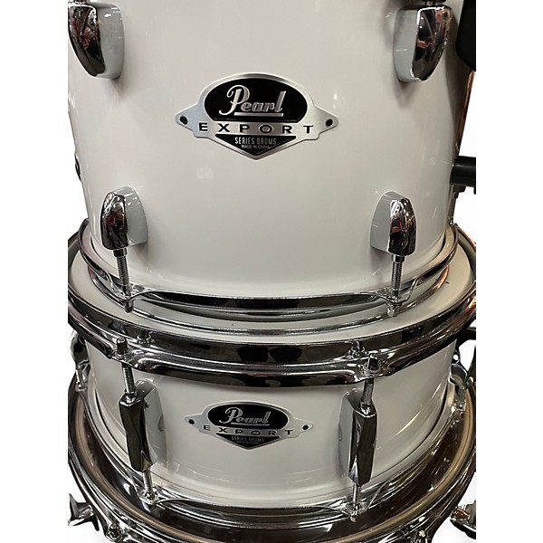 Used Pearl Export White Drum Kit