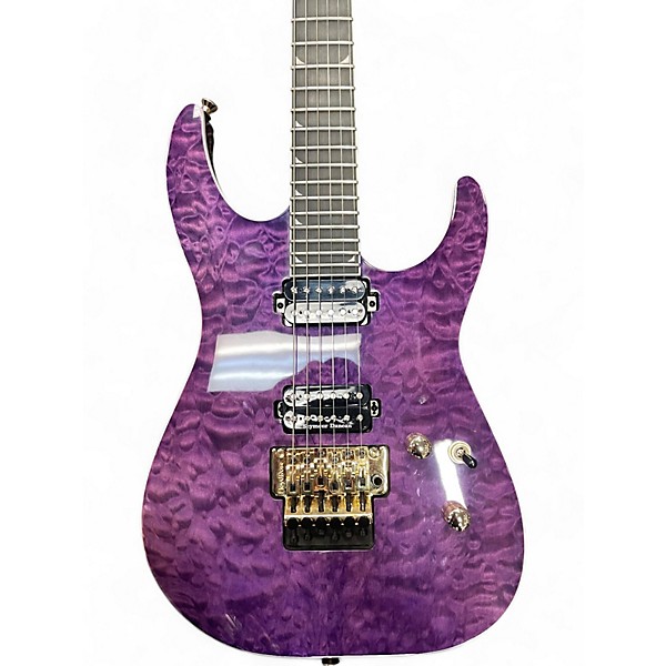 Used Jackson Used Jackson SL2Q Pro Series Soloist Purple Solid Body Electric Guitar