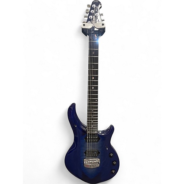 Used Ernie Ball Music Man Used Ernie Ball Music Man Majesty Blue Solid Body Electric Guitar