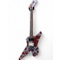 Used EVH Striped Series Shark Red and Silver Solid Body Electric Guitar thumbnail