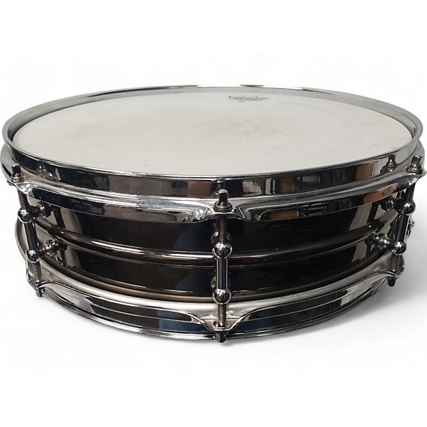 Used Worldmax 14in 4X14 BRASS SNARE Silver Drum