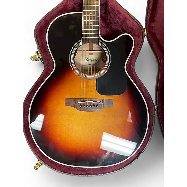 Used Takamine Used Takamine P6NC BSB 3 Tone Sunburst Acoustic Electric Guitar