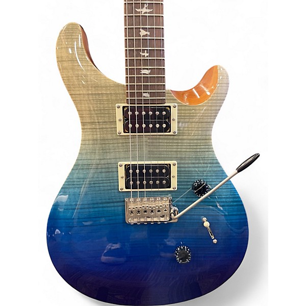 Used PRS Used PRS SE Custom 24 Blue Fade Solid Body Electric Guitar