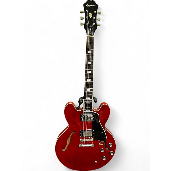 Used Epiphone ES335 Pro Cherry Hollow Body Electric Guitar