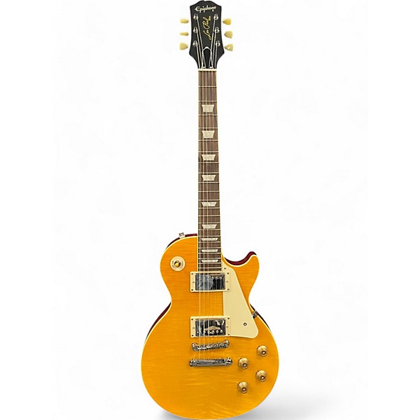 Used Epiphone Kirk Hammett "Greeny" 1959 Les Paul Lemonburst Solid Body Electric Guitar