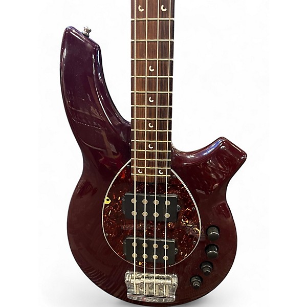 Used Ernie Ball Music Man Used Ernie Ball Music Man Bongo 4 String Burgundy Electric Bass Guitar