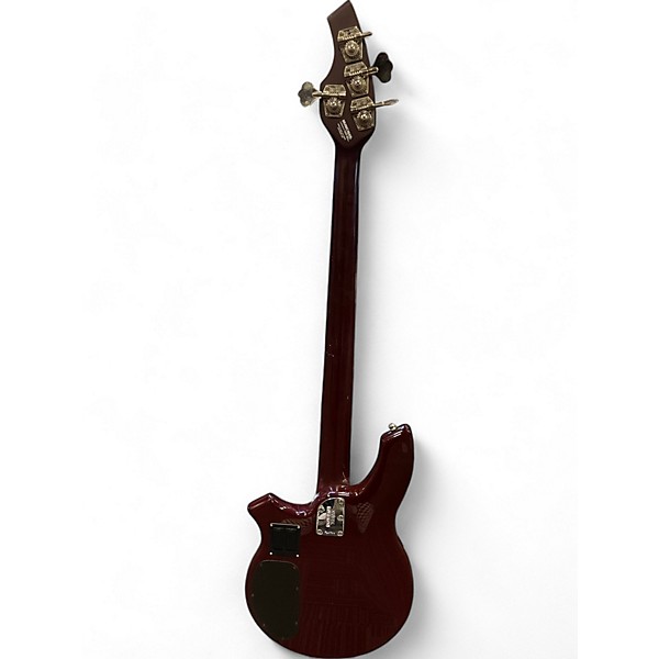 Used Ernie Ball Music Man Used Ernie Ball Music Man Bongo 4 String Burgundy Electric Bass Guitar