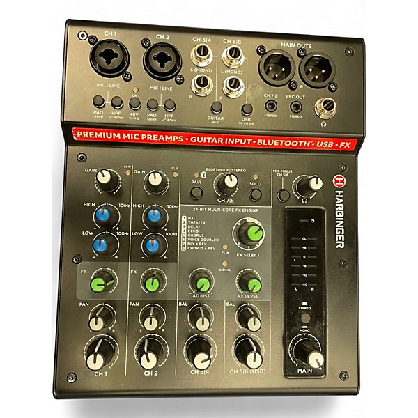 Used Harbinger LX8 Powered Mixer