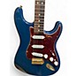 Used Fender Used 2007 Fender Deluxe Players Stratocaster Sapphire Blue Transparent Solid Body Electric Guitar