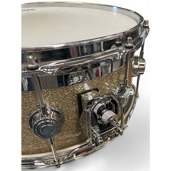 Used DW Used DW 6.5X14 Collector's Series FinishPly Snare Silver Sparkle Drum