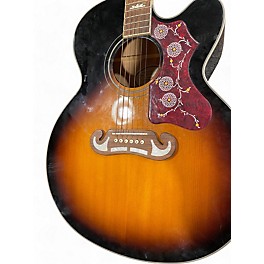 Used Epiphone EJ200CE 2 Color Sunburst Acoustic Electric Guitar