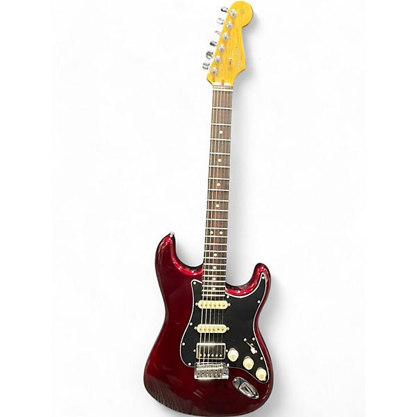 Used Fender Used Fender American Standard Stratocaster HSS Shawbucker Bordeaux Metallic Solid Body Electric Guitar