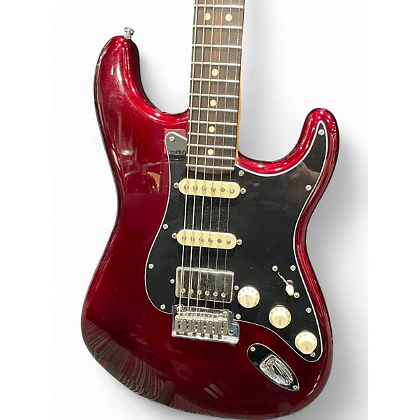 Used Fender Used Fender American Standard Stratocaster HSS Shawbucker Bordeaux Metallic Solid Body Electric Guitar