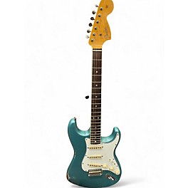 Used Fender custom show 67 stratocaster relic aged firemist silver Solid Body Electric Guitar
