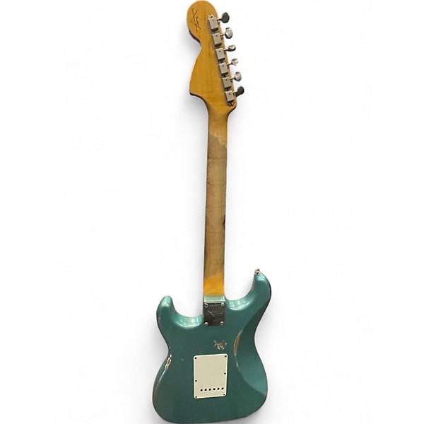 Used Fender custom show 67 stratocaster relic aged firemist silver Solid Body Electric Guitar