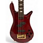 Used Spector Euro 4LX Chrome Red Electric Bass Guitar