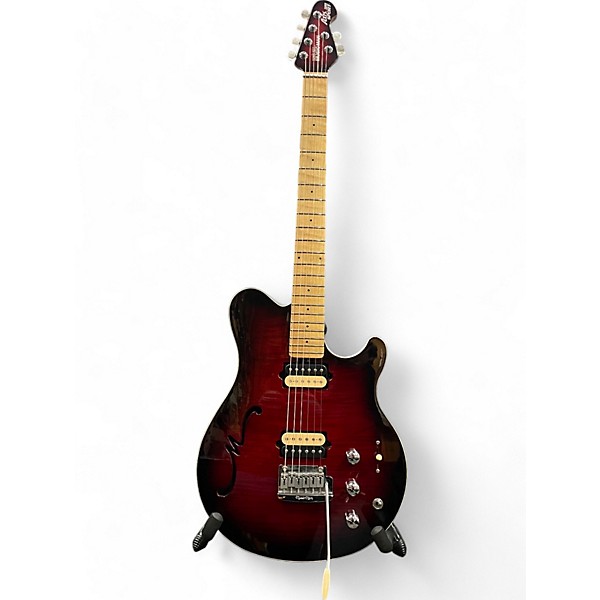 Used Ernie Ball Music Man Used Ernie Ball Music Man Axis Super Sport HH Red to Black Fade Solid Body Electric Guitar