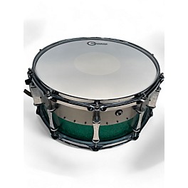 Used Pork Pie 14X6.5 ALUMINUM MAPLE Green Drum