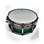 Used Pork Pie 14X6.5 ALUMINUM MAPLE Green Drum thumbnail