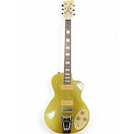 Used Italia Used Italia MARANELLO P90 “Wigsby” Limited Edition GOLD FLAKE Solid Body Electric Guitar