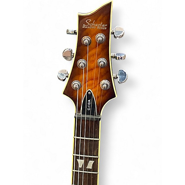 Used Schecter Guitar Research Used Schecter Guitar Research C1 E/A 2 Color Sunburst Hollow Body Electric Guitar