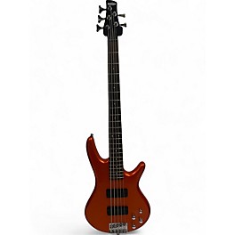 Used Ibanez Used Ibanez GSR205 5 String METALLIC ORANGE Electric Bass Guitar