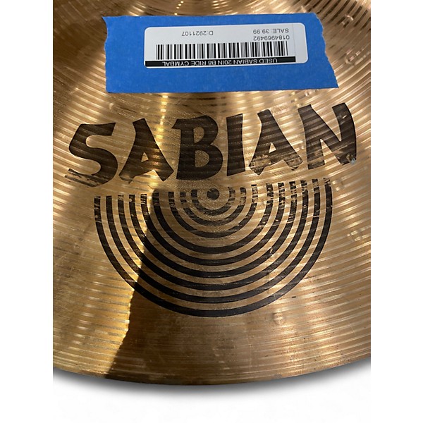 Used SABIAN Used SABIAN 20in B8 Ride Cymbal