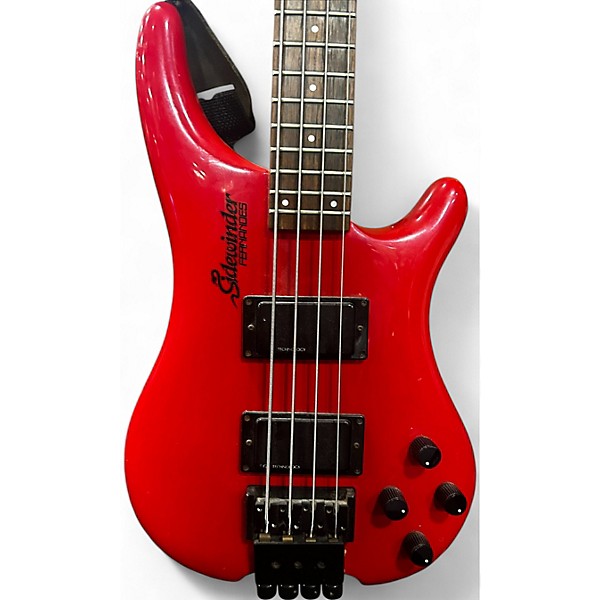 Used Fernandes sidewinder ferrari red Electric Bass Guitar