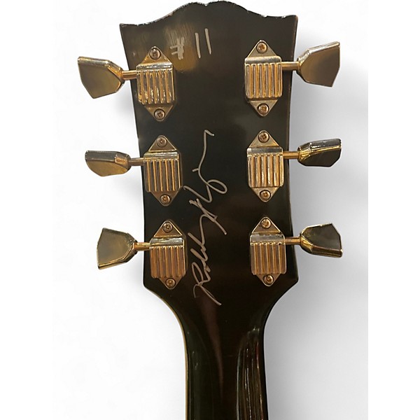 Used Gibson Les Paul Custom Robby Kreiger Signed Aged 1954 Reissue Black Solid Body Electric Guitar