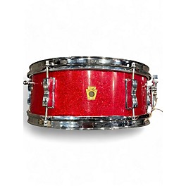 Vintage 1966 Ludwig 14in pioneer  red sparkel Drum