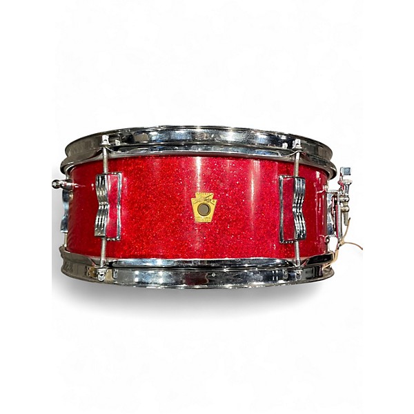 Vintage 1966 Ludwig 14in pioneer  red sparkel Drum