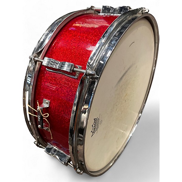 Vintage 1966 Ludwig 14in pioneer  red sparkel Drum