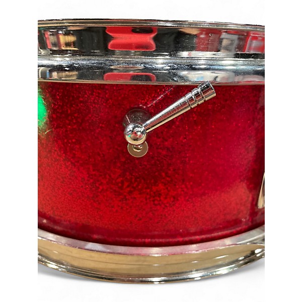 Vintage 1966 Ludwig 14in pioneer  red sparkel Drum