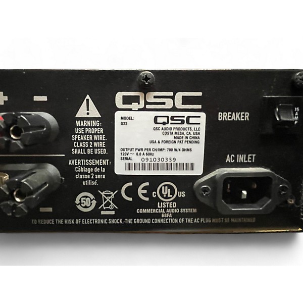 Used QSC GX5 Power Amp