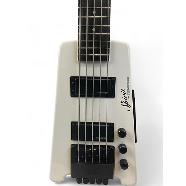 Used Spirit Used Spirit XT25 Classic White Electric Bass Guitar