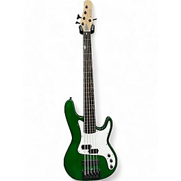 Used Kiesel Used Kiesel PB-5 Fretless 5 string Bass Emerald Green Electric Bass Guitar